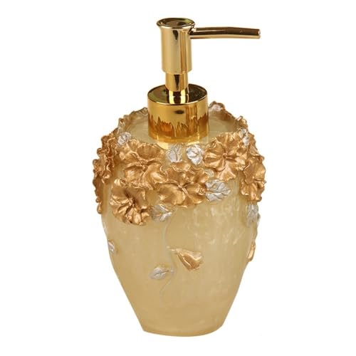 Lotionspender, Wiederverwendbare Drucklotionsflasche for Handdesinfektionsmittel und Duschgel,für Badezimmer(Yellow) von anxinda