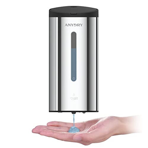 anydry 1205C Seifenspender Automatisch Wandbefestigung 800ml Kommerzieller Automatischer Flüssigseifenspender Wandmontage Polieren von anydry