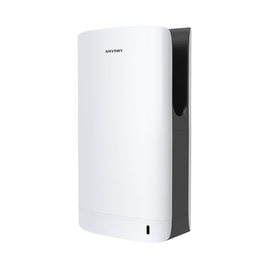 anydry 2065 Doppelseitiger Händetrockner HEPA Filter Effizient ABS Weiß von anydry