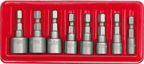 8tlg. Stecknuß Bit Satz 5-13 mm für Akkuschrauber 8tlg. Stecknuß Bit Satz 5-13 mm für Akkuschrauber von VOREL