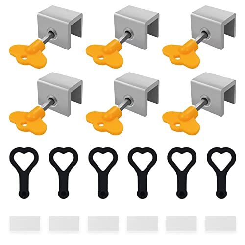 6 Stück verstellbare Sicherheitstürschloss Aluminium mit Schloss und zwei Schlüsseln Diebstahlsicherung Fenster Kindersicherung 6 Stück verstellbare Sicherheitstürschloss Aluminium mit Schloss und zwei Schlüsseln Diebstahlsicherung Fenster Kindersicherung von anyuan boy