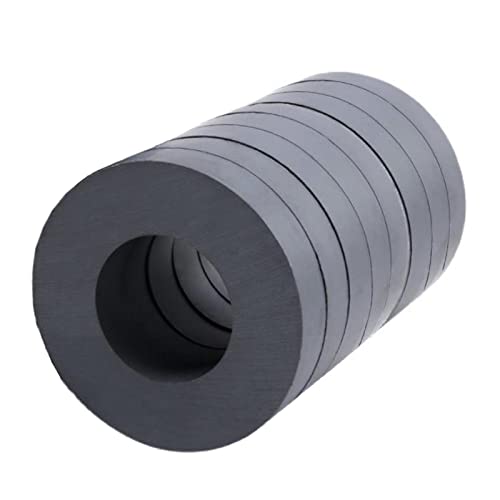 Ferrit-Ringmagnete mit Löchern, OD40 x ID22 x 8 mm, runde Scheiben-Donut-Magnete, kreisförmige Lochmagnete, perfekte kreisförmige Keramikmagnete für Kunsthandwerk und Heimwerken – 8 Stück Ferrit-Ringmagnete mit Löchern, OD40 x ID22 x 8 mm, runde Scheiben-Donut-Magnete, kreisförmige Lochmagnete, perfekte kreisförmige Keramikmagnete für Kunsthandwerk und Heimwerken – 8 Stück von aoauto