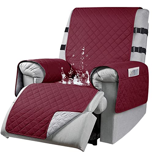 aolceth 100 % wasserdichter Sesselbezug, gesteppter Sofa-Sesselbezug mit 2 elastischen Bändern, waschbarer Liegestuhlbezug, 230x200 cm von aolceth