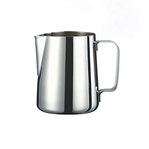 aoory Milchkännchen 800ml Milk Pitcher Edelstahl Milch Schalen für Milchaufschäumer Craft Kaffee Latte Milch Aufschäumen Krug Latte Art von aoory