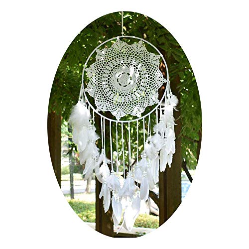 aoory große Boho traumfänger Weiße Feder Makramee Wandbehang Vintage Hochzeit Hauptdekorationen Beste Perfektes Handwerk von aoory