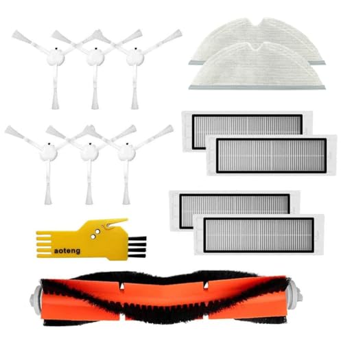 Zubehör für Xiaomi 1C Dreame F9 Xiaomi XM200022 Xiaomi 25012 Aspirateur Roboter Staubsauger Ersatzteile Paket mit 1 Hauptbürsten & 4 Hepa-Filtern & 6 Seitenbürsten & 2 Reinigungstüchern Zubehör für Xiaomi 1C Dreame F9 Xiaomi XM200022 Xiaomi 25012 Aspirateur Roboter Staubsauger Ersatzteile Paket mit 1 Hauptbürsten & 4 Hepa-Filtern & 6 Seitenbürsten & 2 Reinigungstüchern von aotengou