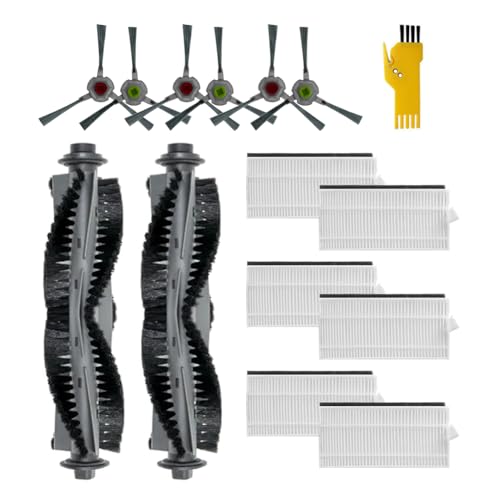 aotengou Ersatz-Zubehör-Kit für AIRROBO P20 Roboter-Staubsauger 14 Packungen 2 Hauptbürsten, 6 Filter, 6 Seitenbürsten aotengou Ersatz-Zubehör-Kit für AIRROBO P20 Roboter-Staubsauger 14 Packungen 2 Hauptbürsten, 6 Filter, 6 Seitenbürsten von aotengou