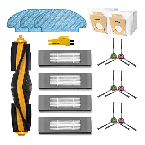 aotengou Ersatz-Zubehör-Kit für yeedi vac max/hybrid(K760) / Station DEEBOT OZMO T8 T8 AIVI T8MAX ECOVACS DEEBOT N8 PRO+ N8 PRO Roboter-Staubsauger 16 Packungen von aotengou