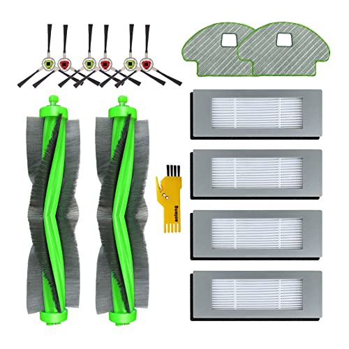 aotengou Ersatz-Zubehör-Set für iRobot Roomba Combo R111840 R1138 Roboter-Staubsauger 14 Packungen 2 Hauptbürsten, 4 Filter, 6 Seitenbürsten, 2 Wischtücher von aotengou