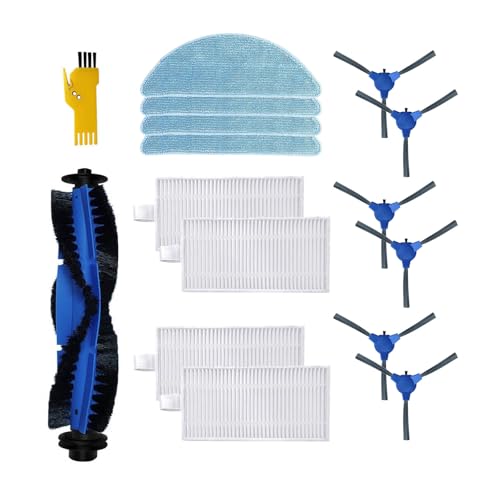 aotengou Zubehör für Cecotec Conga 2290 Ultra & Titanium Roboter Staubsauger Ersatzteile 15 Packungen 1 Hauptbürste, 4 Filter, 6 Seitenbürsten, 4 Mop Tücher aotengou Zubehör für Cecotec Conga 2290 Ultra & Titanium Roboter Staubsauger Ersatzteile 15 Packungen 1 Hauptbürste, 4 Filter, 6 Seitenbürsten, 4 Mop Tücher von aotengou