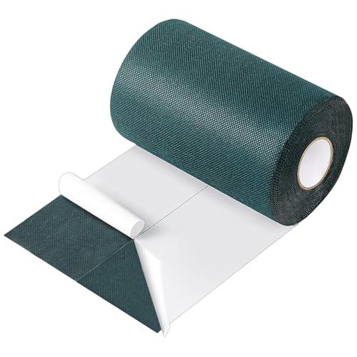aotusoa Kunstrasenband Selbstklebend Grün Klebeband zur Verbindung und Befestigung von Kunstrasen Außenbereich Garten Naht für Synthetischer Gras Rasen Teppich Nahtband (Einseitig, 150mm X 15 m) von aotusoa