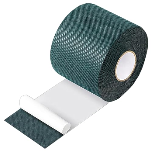 aotusoa Kunstrasenband Selbstklebend Grün Klebeband zur Verbindung und Befestigung von Kunstrasen Außenbereich Garten Naht für Synthetischer Gras Rasen Teppich Nahtband (Einseitig, 50mm X 5 m) von aotusoa