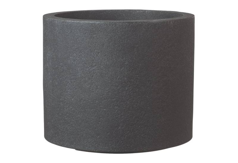 aplanta Blumentopf Pflanzkübel LUZERN Granit Schwarz, 29x25 cm von aplanta