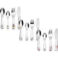 Id Ernesto Kinderbesteck Mit Gravur Nach Wunsch 4-Teilig Edelstahl 3 Varianten von aplusashop2013