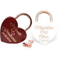 Neu Liebesschloss Herz Rot Oder Weiß -Rosegold + Gravur Nach Wunsch Groß 60x45mm Love Padlock Neu Liebesschloss Herz Rot Oder Weiß -Rosegold + Gravur Nach Wunsch Groß 60x45mm Love Padlock von aplusashop2013