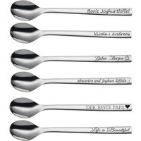 Wmf Nuova Joghurt Löffel Mit Gravur Nach Wunsch Edelstahl 19cm Lang von aplusashop2013