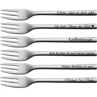 Wmf Nuova Kuchengabel Mit Gravur Nach Wunsch Edelstahl 16 cm Kuchen Gabel von aplusashop2013