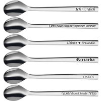Wmf Nuova Latte Macchiato Kaffee Löffel Mit Gravur Nach Wunsch Edelstahl 19cm von aplusashop2013