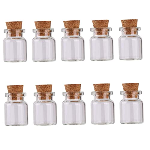 Glasflasche 2ml Mini -gläser Mit Korkstopperglas Probenflaschen Für Diy Hochzeit Dekoration Party 10pcs, Glasflasche, Mini -gläser, Mini -glasflaschen von apofly