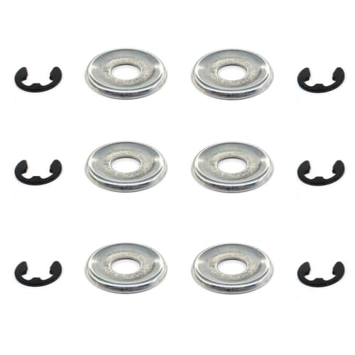 6x Sprengring Scheibe Sicherungsring Clip passend für Kettenrad Stihl 017 018 019 020 021 023 025 MS170 MS180 MS190 MS191 MS192 MS200 MS181 MS210 MS211 MS230 MS250 Abdeckscheibe von appe