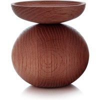 applicata - Shape Bowl Vase, Eiche geräuchert von applicata