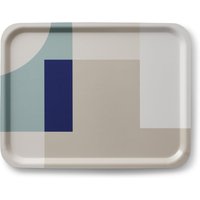 applicata - Tapas Tablett Sand, large, sand / grau / blau von applicata