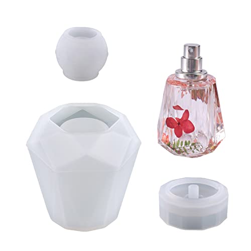 appuivbt 3 Stück Parfümflaschen-Formen, Aufbewahrungsflaschen-Behälter, Silikon-Epoxidharz-Formen für DIY-Schmuck, Handwerk von appuivbt