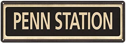 15,2 x 45,7 cm Penn Station Schild Vintage Dekor Retro Schilder Wandkunst Blechdekorationen Plakette Stadt Eisenbahn Zug mattes Finish Metall 15,2 x 45,7 cm Penn Station Schild Vintage Dekor Retro Schilder Wandkunst Blechdekorationen Plakette Stadt Eisenbahn Zug mattes Finish Metall von apular