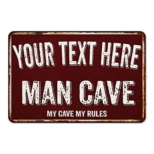 30,5 x 20,3 cm personalisiertes Männerhöhlenschild Garage Mancave Dekor Zubehör Stuff Schilder Vintage Retro rustikale Blech-Wandkunst Name Zuhause Bier Väter Schuppen Väter Pub Bar Geschenk 30,5 x 20,3 cm personalisiertes Männerhöhlenschild Garage Mancave Dekor Zubehör Stuff Schilder Vintage Retro rustikale Blech-Wandkunst Name Zuhause Bier Väter Schuppen Väter Pub Bar Geschenk von apular