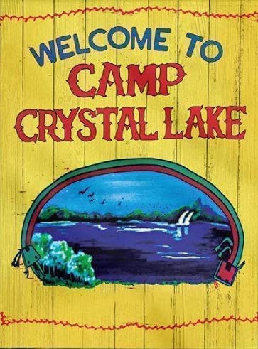 Metallschilder für Garage, Welcome to Camp Crystal Lake, 20,3 x 30,5 cm, schicke Kunst, Wanddekoration, lustige Eisenschilder, Geschenk für Wohnzimmer, Büro Metallschilder für Garage, Welcome to Camp Crystal Lake, 20,3 x 30,5 cm, schicke Kunst, Wanddekoration, lustige Eisenschilder, Geschenk für Wohnzimmer, Büro von apular