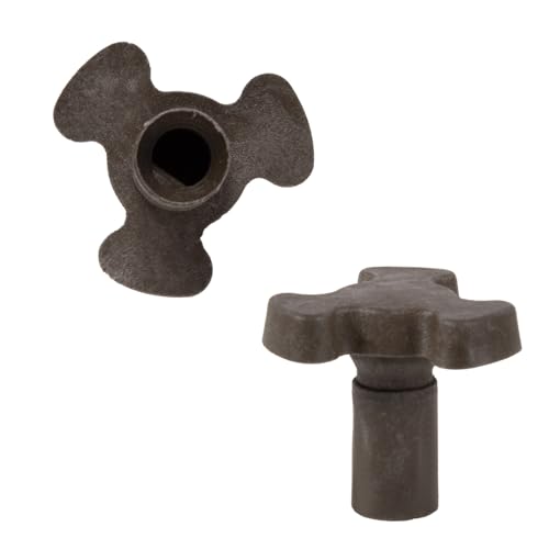 Apvok Mikrowellen-Drehteller-Kupplung, 15 mm, Mikrowellen-Drehteller, Rollenführung, Unterstützung, Glaswanne, Antriebskupplung mit "D"-Anschluss für Mikrowellen-Dreher-Ersatz, 2 Stück von apvok