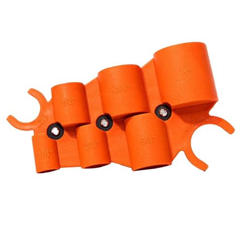 Apvok Tiefenmesser und Rohrentgratungswerkzeug-Set, 6,35 mm - 2,5 cm Tiefenmesser, Innen-Außenreibahle, Rohr-Fasenwerkzeug für PVC, PPR, Kupfer, Messing, Aluminiumrohr von apvok