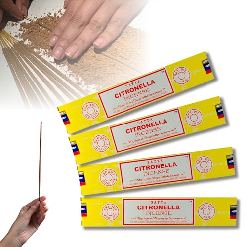 4X Räucherstäbchen Set Original Satya Verschiedene Düfte | Räucherwerk (Citronella) von aqasha