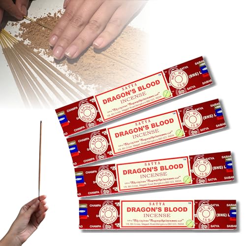 4X Räucherstäbchen Set Original Satya Verschiedene Düfte | Räucherwerk (Drachenblut) von aqasha