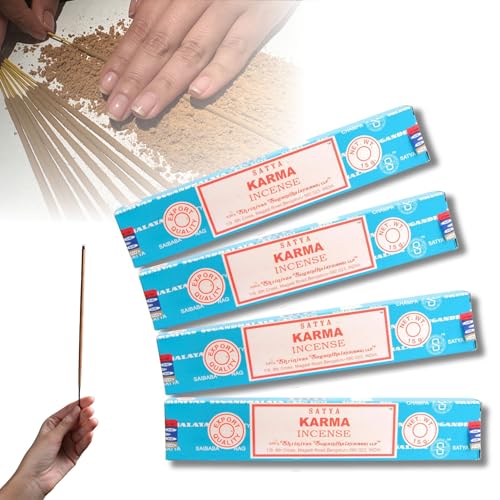 4X Räucherstäbchen Set Original Satya Verschiedene Düfte | Räucherwerk (Karma) von aqasha