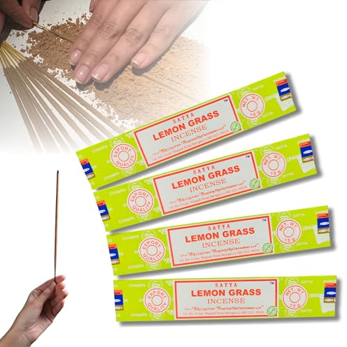 4X Räucherstäbchen Set Original Satya Verschiedene Düfte | Räucherwerk (Lemon Grass) von aqasha