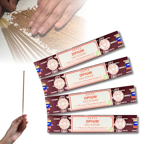 4X Räucherstäbchen Set Original Satya Verschiedene Düfte | Räucherwerk (Opium) von aqasha