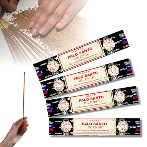 4X Räucherstäbchen Set Original Satya Verschiedene Düfte | Räucherwerk (Palo Santo) von aqasha