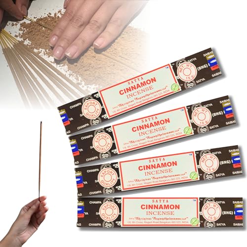 4X Räucherstäbchen Set Original Satya Verschiedene Düfte | Räucherwerk (Zimt) von aqasha