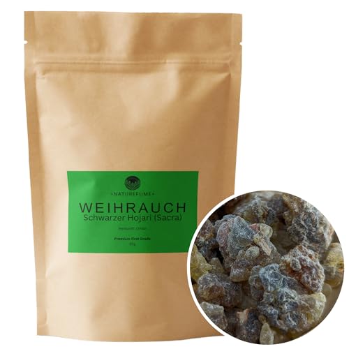 Premium Weihrauch Schwarzer Hojari Weihrauch (Boswellia Sacra) 25g von aqasha