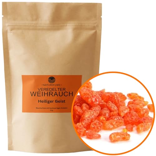 Premium Weihrauch Holy Spirit zum Räuchern/Verbrennen, naturreines Harz 50g, grob gemahlen (muss zum Räuchern ggf. gemörsert Werden) von aqasha