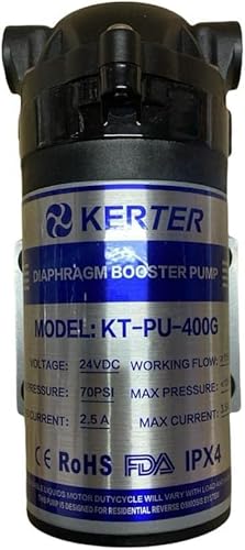 Booster Pumpe Umkehrosmose Wasserfilter Anlage 75-200-400-600 GPD (400gpd) von aqua lotus