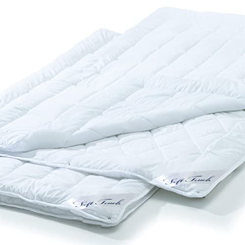 aqua-textil 4 Jahreszeiten Bettdecke 2er Set 135x200cm Decken zusammengeknöpft Winter 800g Sommer 600g klimaregulierend Oeko-TEX aqua-textil 4 Jahreszeiten Bettdecke 2er Set 135x200cm Decken zusammengeknöpft Winter 800g Sommer 600g klimaregulierend Oeko-TEX von aqua-textil