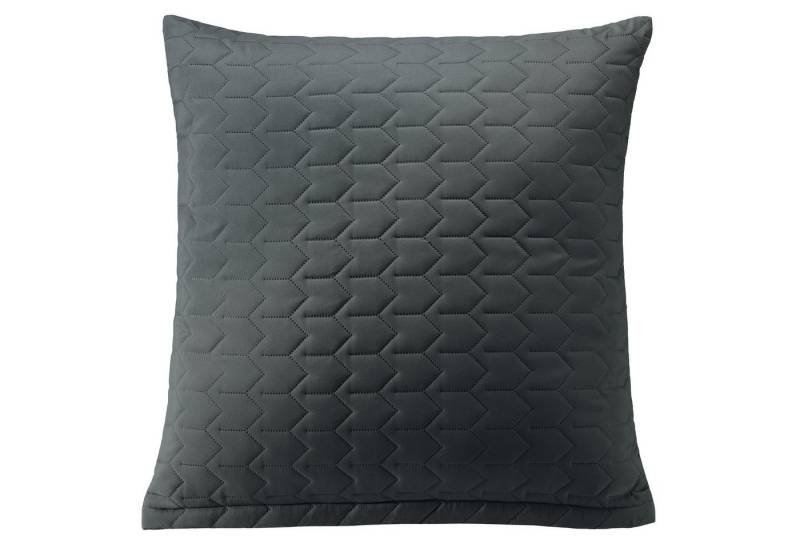 aqua-textil Bettdecke, Kopfkissen + Topper Steppkissen Dreamlike gesteppt leichte Wattierung 45x45cm anthrazit von aqua-textil