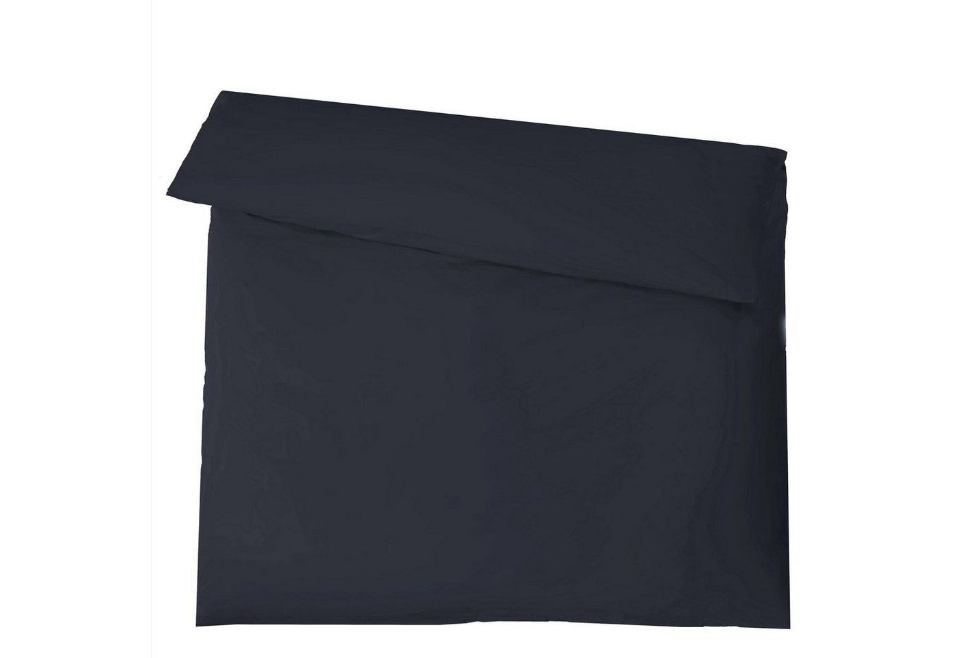 Bettwäsche Luxury Deckenbezug Bettdecke Mako Satin 200x200cm dunkelblau, aqua-textil, Baumwolle, 0 teilig von aqua-textil