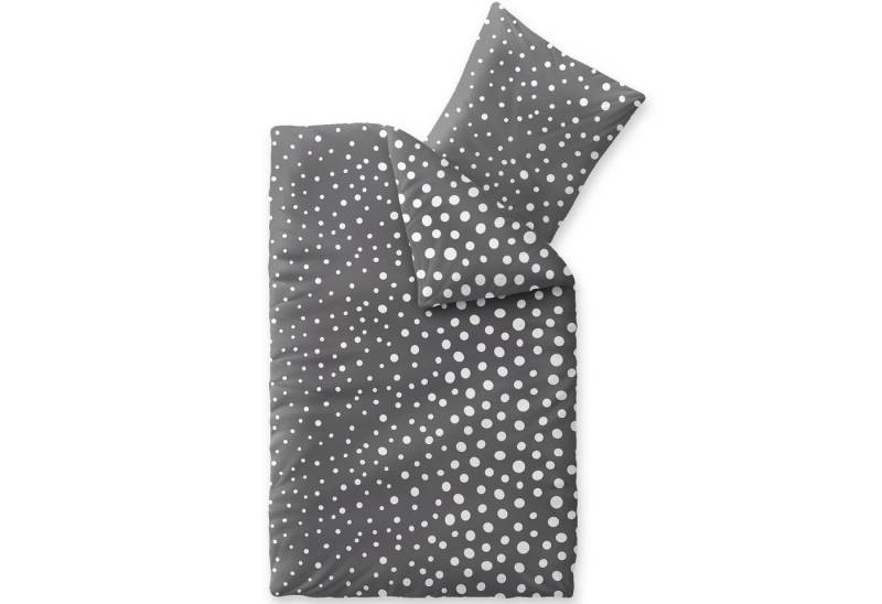 aqua-textil Bettwäsche Trend Bettgarnitur Renforcé Reißverschluss 155x220cm Tiara, Baumwolle, 2 teilig von aqua-textil