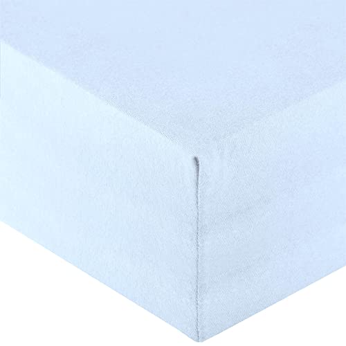 aqua-textil Royal Spannbettlaken Boxspringbett Wasserbett Set 90x200-100x220 cm Aqua blau 210g/qm Jersey Mako Baumwolle Elasthan Spannbetttuch aqua-textil Royal Spannbettlaken Boxspringbett Wasserbett Set 90x200-100x220 cm Aqua blau 210g/qm Jersey Mako Baumwolle Elasthan Spannbetttuch von aqua-textil