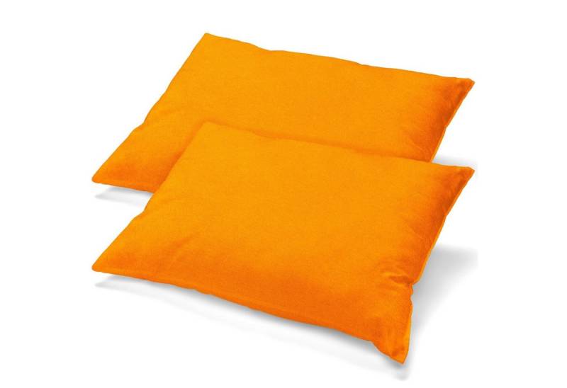 aqua-textil Kissenbezüge Classic Line Kissenbezüge Kissenhüllen 2er Set 48x74cm orange von aqua-textil
