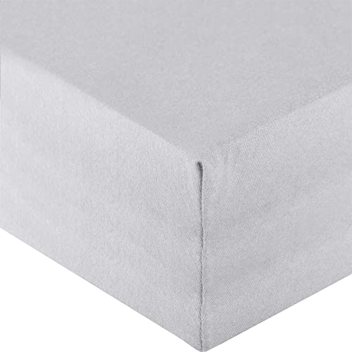 aqua-textil Royal Spannbettlaken Boxspringbett Wasserbett 120x200-130x220 cm Silber grau 210g/qm Jersey Mako Baumwolle Elasthan Spannbetttuch aqua-textil Royal Spannbettlaken Boxspringbett Wasserbett 120x200-130x220 cm Silber grau 210g/qm Jersey Mako Baumwolle Elasthan Spannbetttuch von aqua-textil