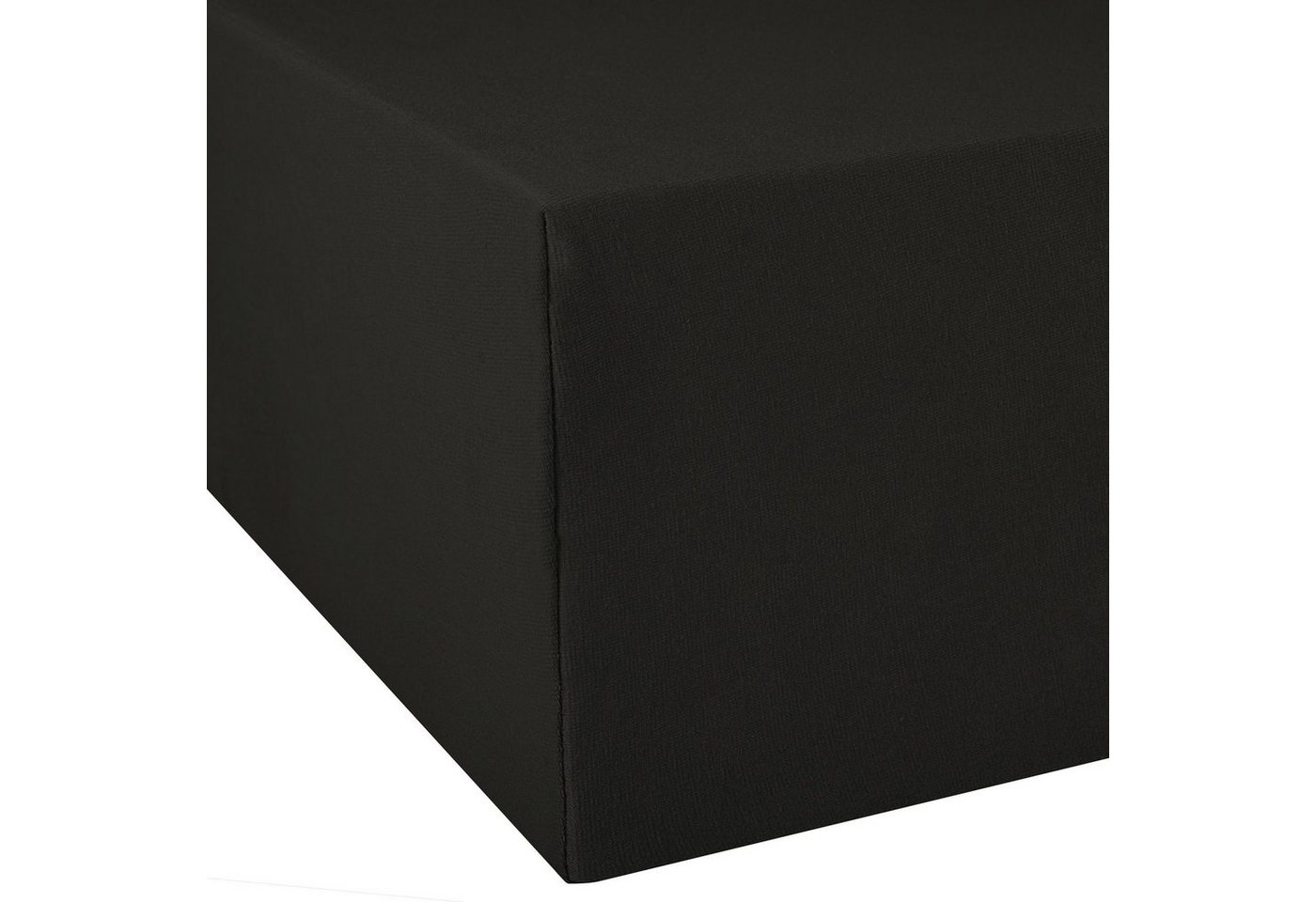 aqua-textil Spannbettlaken Exclusiv Spannbettlaken Elastan 90x200-100x220cm anthrazit, Baumwolle, (1 Stück), bügelfrei,dauerelastisch und weich,extrem feine Fasern von aqua-textil